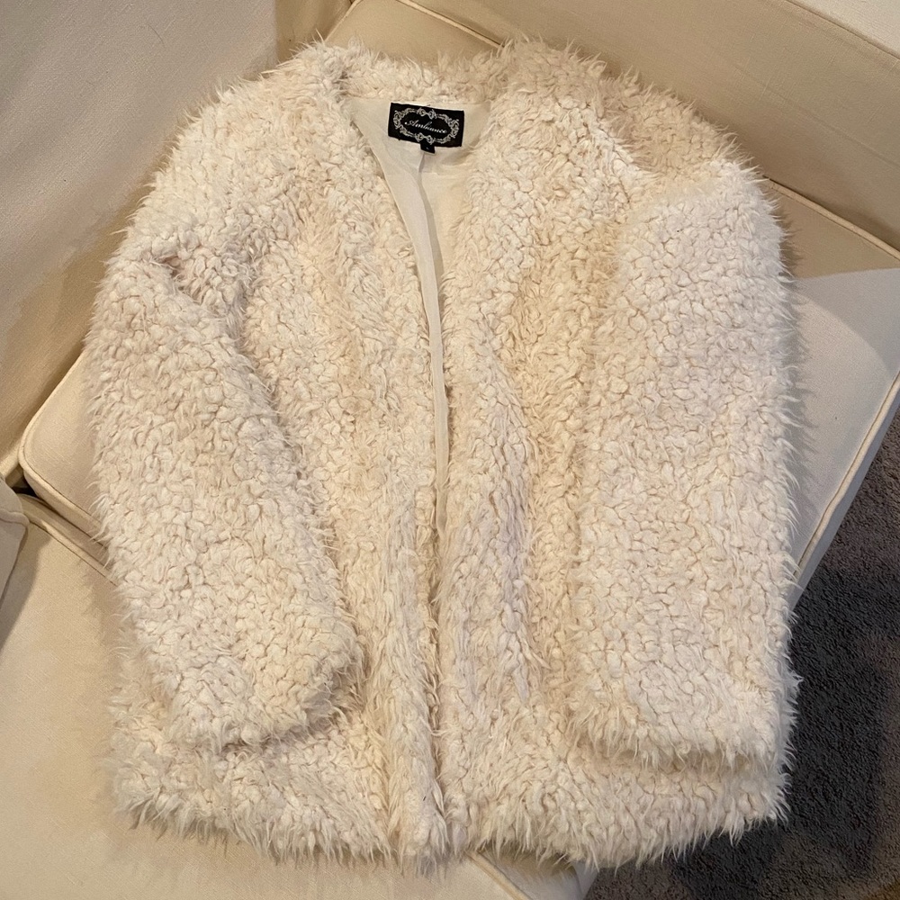 White Fuzzy Jacket